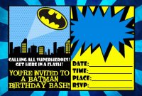 Free Printable Batman Birthday Invitations | Batman Birthday regarding Batman Birthday Card Template