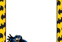 Free Printable Batman Invitations, Cards Or Labels with regard to Batman Birthday Card Template