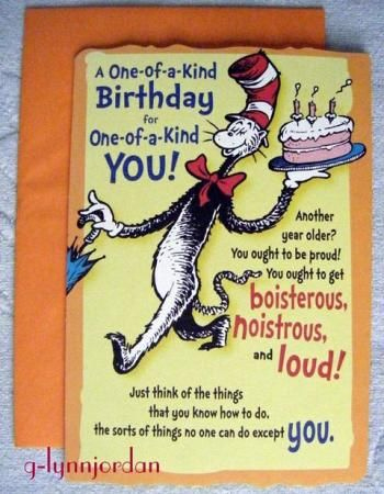 Free Printable Birthday Cards Hallmark |  Dr Seuss One Of with Dr Seuss Birthday Card Template