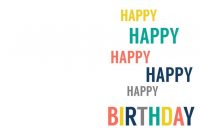 Free Printable Birthday Cards | Paper Trail Design | Happy in Foldable Birthday Card Template