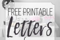 Free Printable Black And White Banner Letters | Swanky intended for Free Letter Templates For Banners