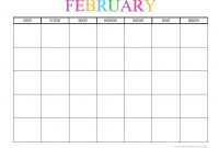 Free Printable Blank Monthly Calendars – 2019, 2020, 2021 inside Full Page Blank Calendar Template