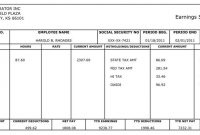Free Printable Blank Paycheck Stubs | Here's An Example Of throughout Blank Pay Stubs Template