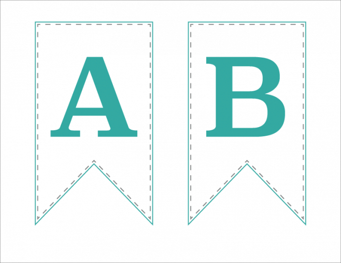 Free Printable Bunting Banner | Abby Lawson inside Letter Templates For Banners