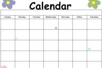Free Printable | Calendar Printables, Free Printable within Blank Activity Calendar Template