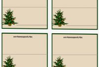 Free Printable Christmas Place-Cards Regarding Christmas pertaining to Printable Holiday Card Templates