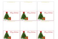 Free Printable Christmas Placecards – Folded | Free within Christmas Table Place Cards Template
