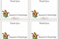 Free Printable Christmas Thank You Cards From Teacher Quick for Christmas Thank You Card Templates Free
