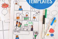 Free Printable Comic Book Templates! – Picklebums with regard to Printable Blank Comic Strip Template For Kids