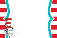 Free Printable Dr.seuss – Cat In The Hat Invitation Template with regard to Blank Cat In The Hat Template