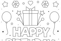 Free Printable Foldable Birthday Card Template regarding Foldable Birthday Card Template