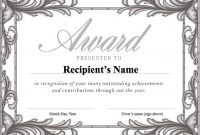 Free Printable Formal Award Templates For Students : V-M-D pertaining to Free Printable Blank Award Certificate Templates