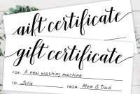 Free Printable Gift Certificate Template – Pjs And Paint with regard to Homemade Gift Certificate Template