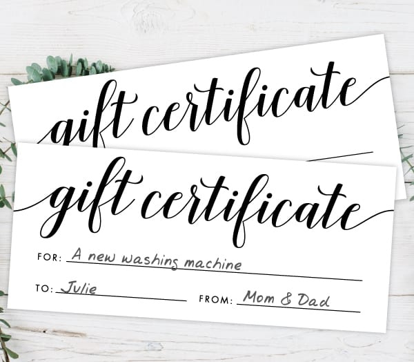 Free Printable Gift Certificate Template - Pjs And Paint with regard to Homemade Gift Certificate Template