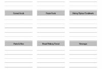 Free Printable Grocery Shopping List Template inside Blank Grocery Shopping List Template