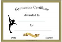 Free Printable Gymnastics Awards | Customize Online for Gymnastics Certificate Template
