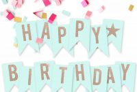 Free Printable Happy Birthday Banner (Mit Bildern) | Happy for Free Happy Birthday Banner Templates Download