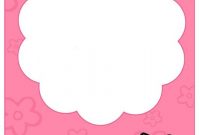 Free Printable Hello Kitty Baby Shower Invitation Template within Hello Kitty Birthday Banner Template Free