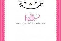 Free Printable Hello Kitty Birthday Invitations – Bagvania with regard to Hello Kitty Birthday Banner Template Free
