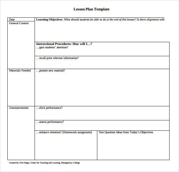 Free Printable Lesson Plans Template Fresh 14 Sample inside Blank Unit Lesson Plan Template