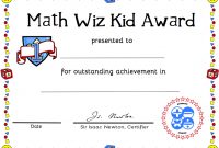 Free Printable Math Certificate Of Achievement | Certificate with regard to Math Certificate Template