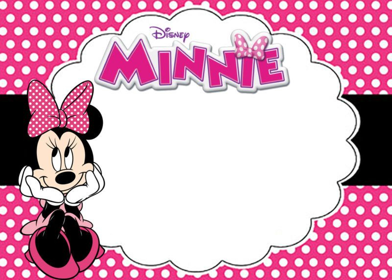 Free Printable Minnie Mouse Birthday Party Invitation Card pertaining to Minnie Mouse Card Templates