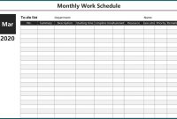 Free Printable Monthly Employee Schedule Template | Bogiolo pertaining to Blank Monthly Work Schedule Template