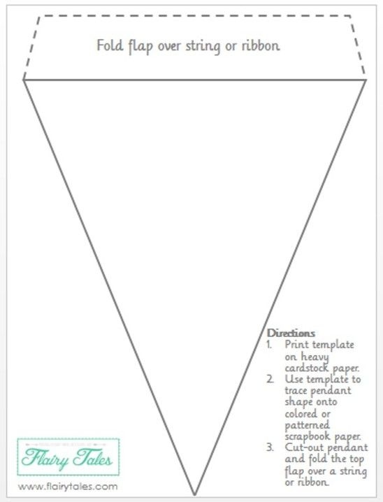 Free-Printable-Pennant-Banner-Template_267000 (548×718 in Triangle Pennant Banner Template
