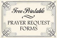 Free Printable Prayer Request Forms | Printable Prayers in Prayer Card Template For Word