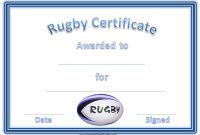 Free Printable Rugby Award Certificate | Certificate with regard to Rugby League Certificate Templates