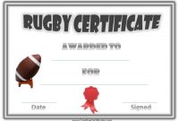 Free Printable Rugby Award Certificate in Rugby League Certificate Templates