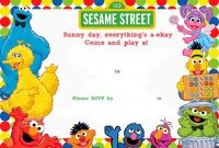 Free Printable Sesame Street Birthday Invitation | Sesame pertaining to Elmo Birthday Card Template