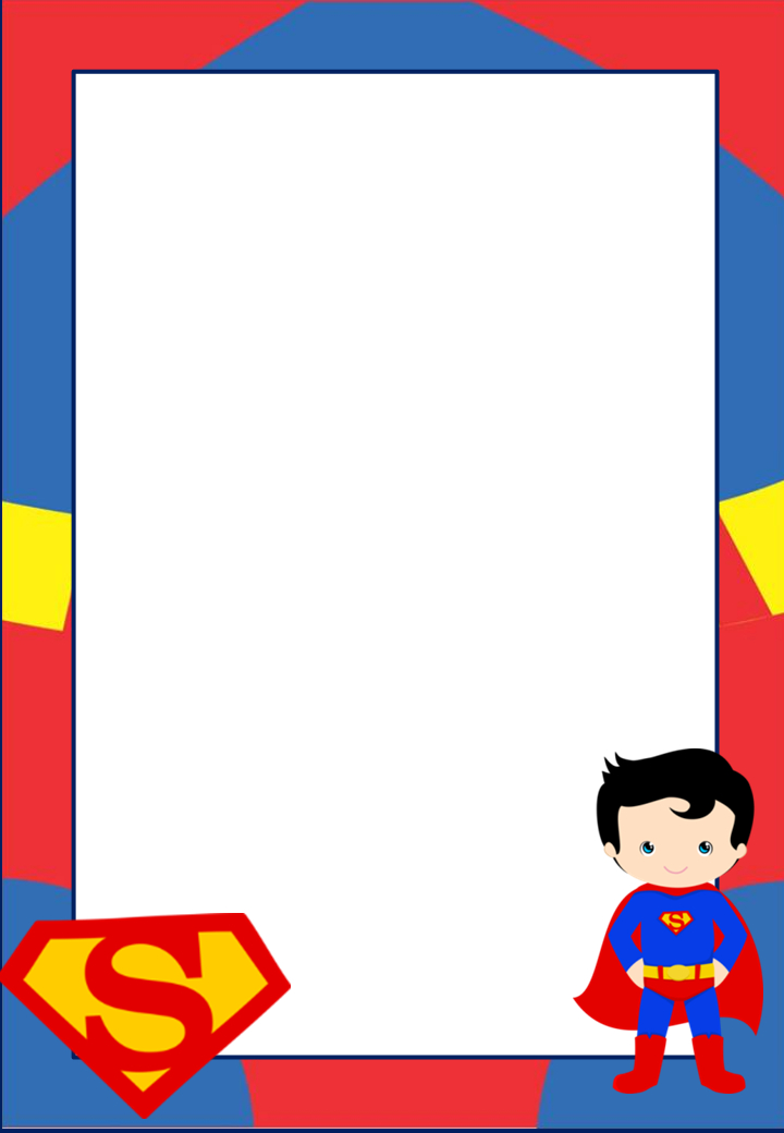 Free Printable Superman Invitations,cards Or Labels for Superman Birthday Card Template