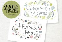 Free Printable Thank You Card Download (She: Sharon with regard to Free Printable Thank You Card Template