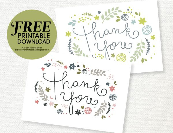 Free Printable Thank You Card Download (She: Sharon with regard to Free Printable Thank You Card Template