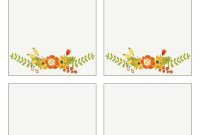 Free Printable Thanksgiving Place Cards | Thanksgiving Place throughout Thanksgiving Place Cards Template