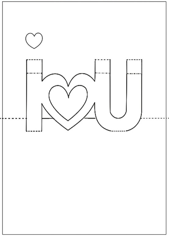 Free Printable Valentine's Day Pop-Up Card | Pop Up Card intended for I Love You Pop Up Card Template