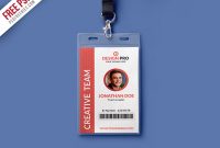 Free Psd : Office Identity Card Template Psdpsd Freebies pertaining to Id Card Design Template Psd Free Download