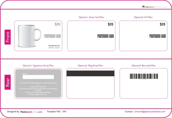 Free Ready Made Plastic Card Template within Pvc Card Template