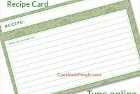 Free Recipe Cards – Cookbook People within 4X6 Photo Card Template Free