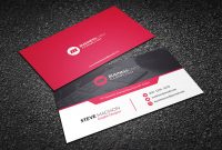 Free Red Hot Contemporary Business Card Template intended for Free Complimentary Card Templates