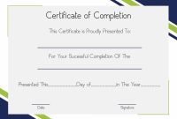 Free Sample Certificate Of Completion Template | Certificate regarding Certificate Of Completion Construction Templates