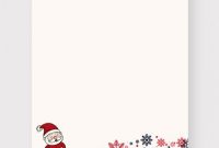 Free Santa Christmas Letter | Christmas Letter Template pertaining to Christmas Note Card Templates