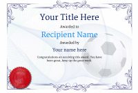 Free Soccer Certificate Templates – Add Printable Badges regarding Soccer Award Certificate Templates Free