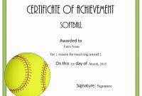 Free Softball Certificate Templates – Customize Online with regard to Softball Award Certificate Template
