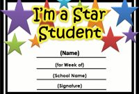 Free Star Awards | Templates Certificates Star Student within Star Award Certificate Template