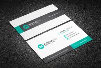 Free Subtle Geometric Corporate Business Card Template inside Free Bussiness Card Template