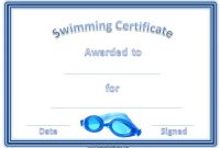 Free Swimming Certificate Templates | Customize Online with regard to Free Swimming Certificate Templates