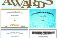 Free Swimming Certificate Templates | Swimming Awards for Free Swimming Certificate Templates