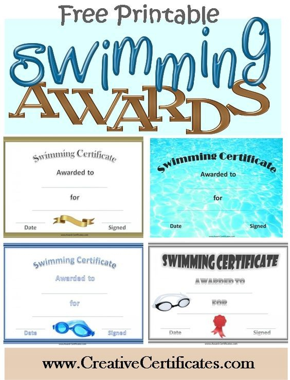 Free Swimming Certificate Templates | Swimming Awards intended for Swimming Award Certificate Template